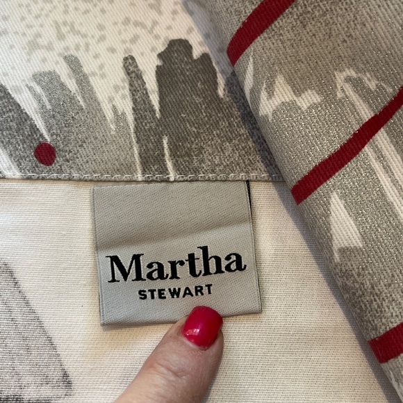 Christmas - Martha Stewart Shower Curtain New - Picture 5 of 6